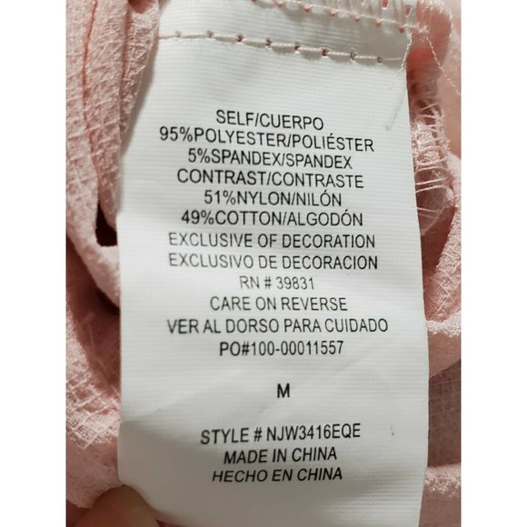 REWIND Long Sleeve Pink Blouse tunic back lace - Picture 11 of 12